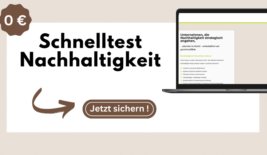 Wie nachhaltig ist mein Unternehmen? In 10 Minuten testen